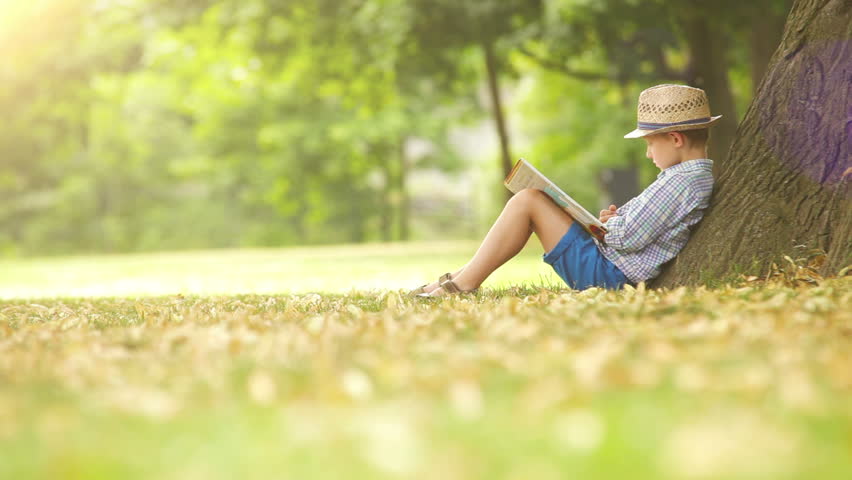 Boy Sits Beside The Tree Stock Footage Video 100 Royalty Free 33573184 Shutterstock