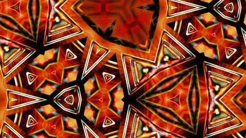 loopable kaleidoscopic art form abstract background