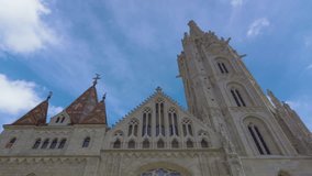 matthias church budapest time lapse zoom out