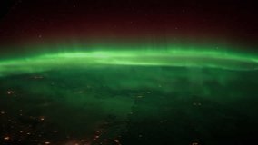25th Jan 2012: Planet Earth seen from the International Space Station with Aurora Borealis over the earth, Time Lapse 4K. Images courtesy of NASA Johnson Space Center 