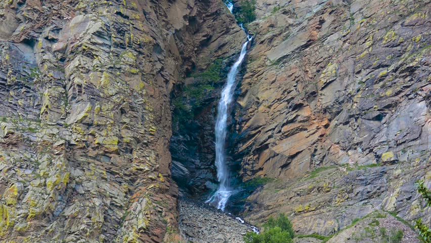 Waterfall Katu-yaryk (karasu Falls). Altai Stock Footage Video (100% ...