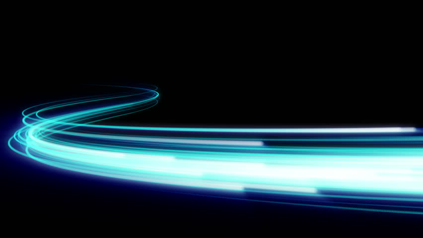 Fast energy flying wave line with flash lights. Animation magic swirl trace path on black background. | Shutterstock HD Video #33592321