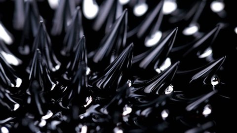 Ferrofluid. Ferromagnetic fluid creates amazing drawings in a magnetic field