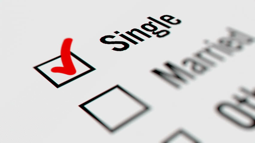 Mouse Cursor Choosing Marital Status (Single/Married)