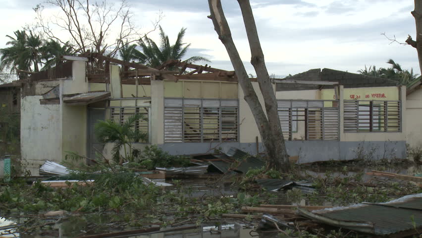 Destroyed School After Hurricane Hit - Full HD 1920x1080 30p shot on Sony EX1. 