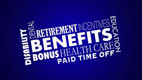 Benefits Employee Health Care Insurance Retirement 3d Animation