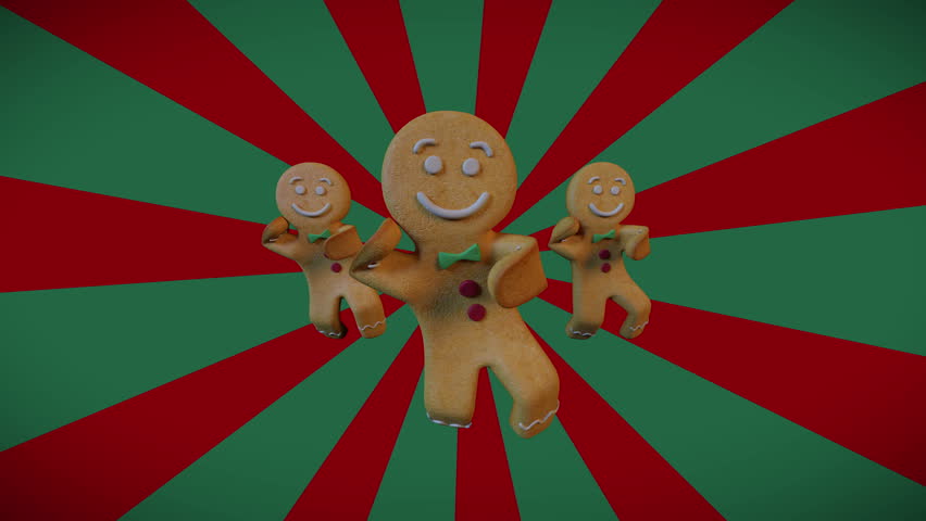 Christmas Gingerbread Man Dancers - Stock Footage Video (100% Royalty-free) 33645427 | Shutterstock