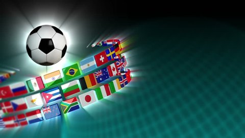 Soccer International Flags Sport Background Stock Footage Video 100 Royalty Free Shutterstock