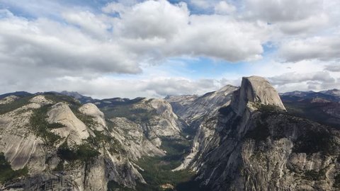 Half Dome time lapse from Glacier point 