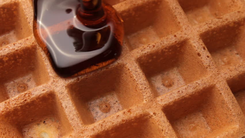 Waffle and Maple syrup