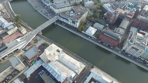 Aerial Panoramic Views over Historical Center Moscow