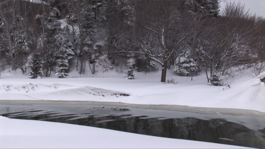 Winter scenes from northeastern Quebec