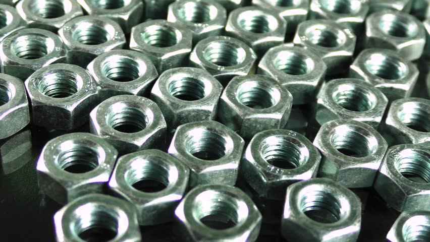 Background of Different Bolts and Stock Footage Video (100% Royalty