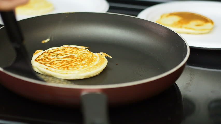 Pancakes on the grill - breakfast