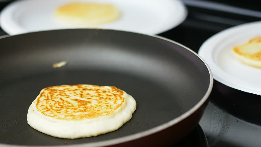 Pancakes on the grill - breakfast