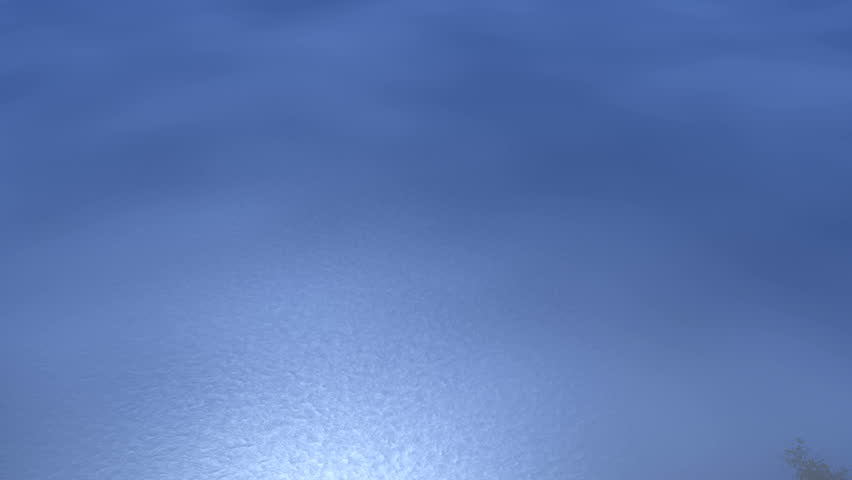 An  F18 Hornet flying over water. (3d animation)