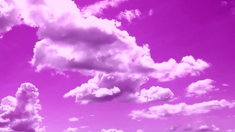 Beautiful pink, blue skies in rolling, building clouds time lapse, nature colourful clear weather, very sexy panoramic dramatic cloudscape. :FHD.