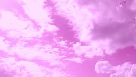 Pink clouds time lapse, beautiful cloud motion. Timelapse of beautiful pink sunset sky turning to blue evening sky  cloudscape footage, Red purple orange blue pink sunset sky cloud Red purple. :FHD.