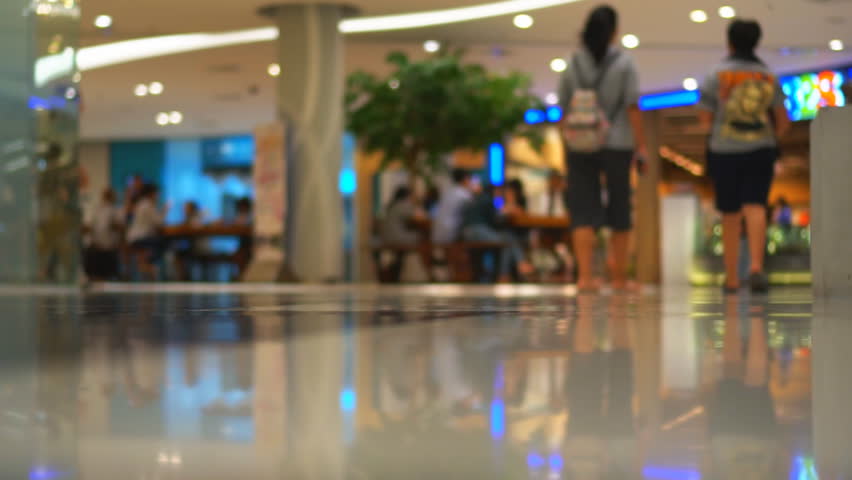 Peple walking in shopping mall