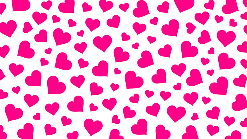 Pink Heart Valentines Day Pattern Stock Footage Video (100% Royalty ...