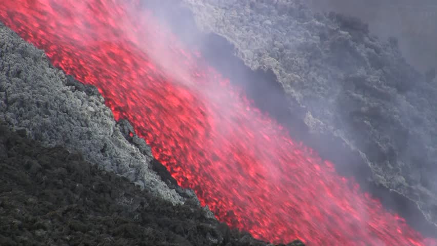 Etna lava flow
