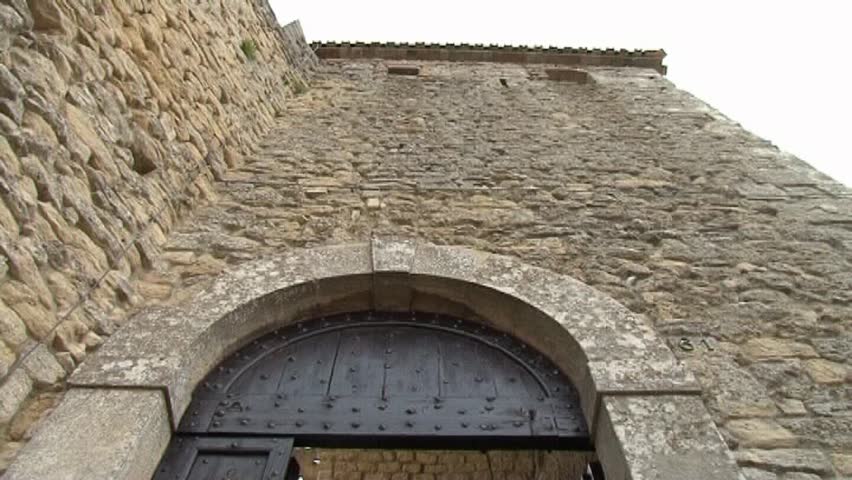 Stone wall in San marino