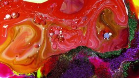Colorful Chaos Ink Spread in Liquid and Spheres
The Colorful Ink Spheres On Oil  stock video is a beautiful, unique, organic 4K Ultra HD clip. You can use this video in your vfx and motion graphics