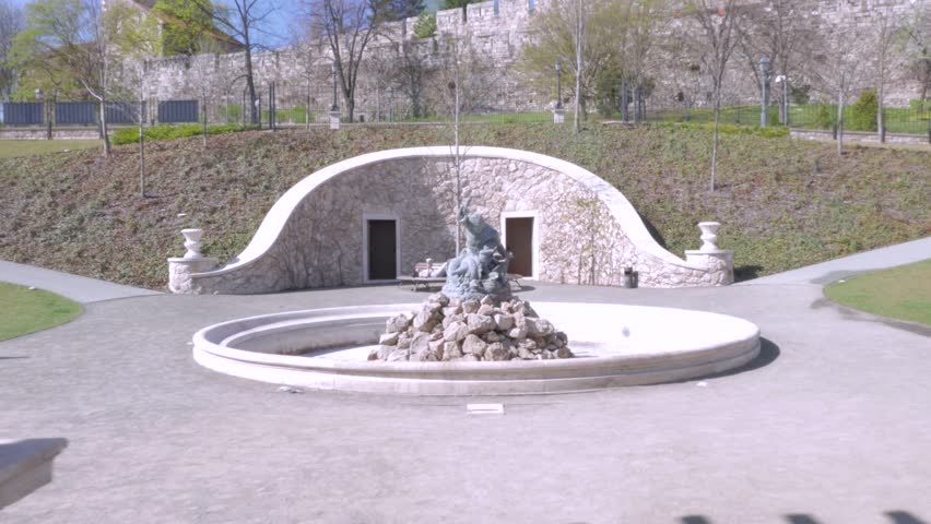 Fountain at the Castle Bazaar, Budapest