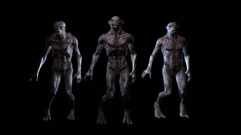 Digital 3D Animation of ugly Creatures
