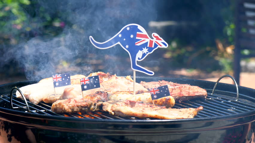 grå nudler mixer Iconic Australian Bbq Close up Stock Footage Video (100% Royalty-free)  33808477 | Shutterstock
