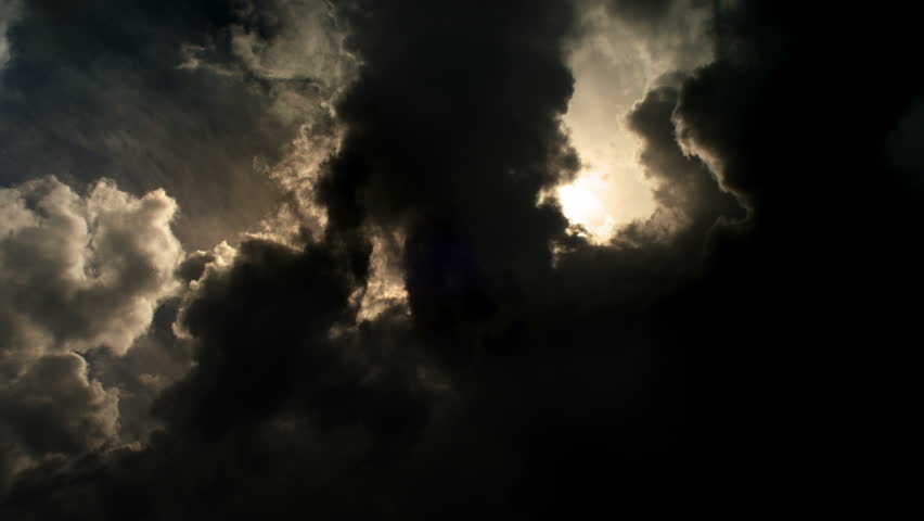Dramatic night sky with dark clouds, a Nature Video by frahealy