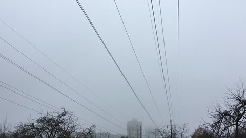 high voltage electrical power poles