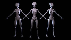 Digital 3D Animation of an Alien
