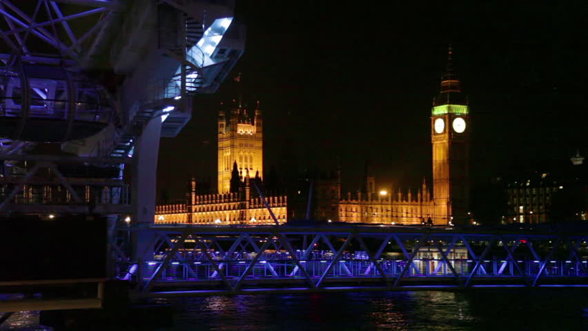 London Eye, Westminster and Big Ben in London