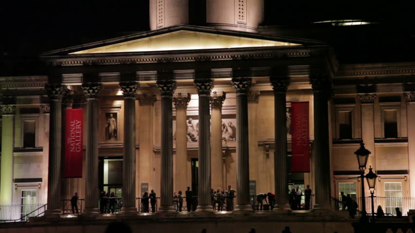National Gallery entrance in evening light