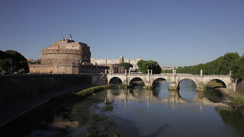 Castel and Ponte Sant'Angelo from the street