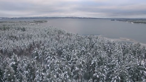 Winter landscape north Sweden, Dalarna