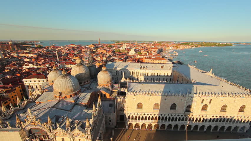 Looking over Basilica di San Marco in Venice, Italy. One of Europe's hot