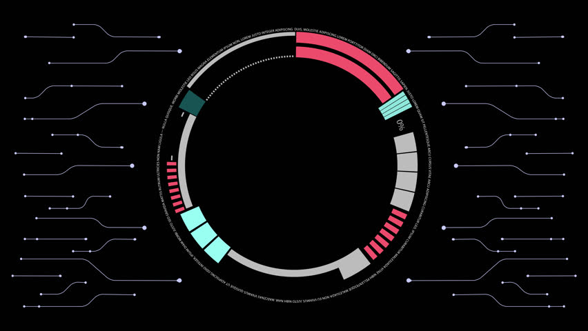 Png Alpha.hud Interface.motherboard Scheme Electrons Stock Footage