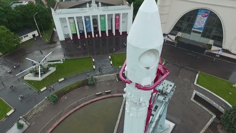 Aircraft Mockups at VDNH Moscow After Rain