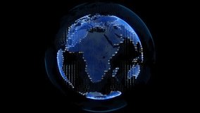 Business World Globe Background 3D Rendering