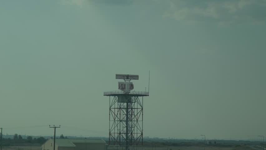 Istanbul Airport Radar turning footage