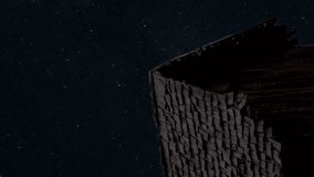 Stars moving night sky over village house time lapse star lapse and star trail with old village house in front vertical video - Powered by Shutterstock - Get 15% off with code: PIKWIZARD15