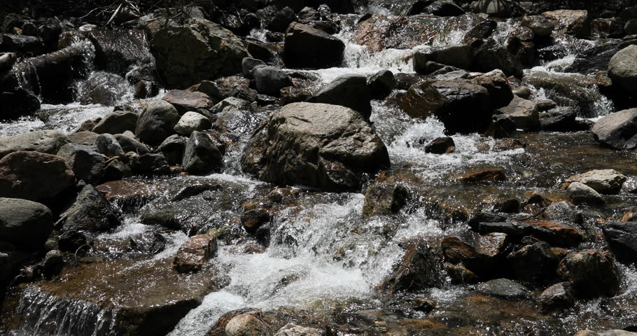 Rocky Mountains Colorado waterfall nature. West of Denver on Continental Divide. Mountains, alpine lakes, tundra, forests and wildlife. Nature, scenic and environmental landscape.