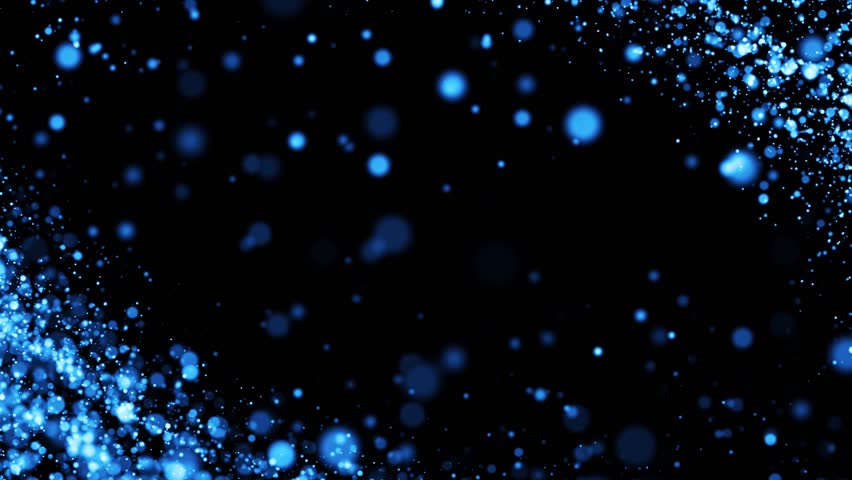 Blue Partical Sapce Travel Futuristick