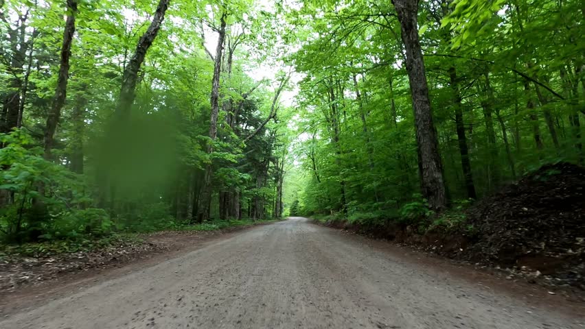 Adirondacks 40 Driving Floodwood Road Saranac Inn New York