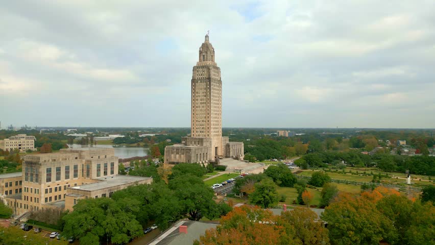 The Louisiana State Capitol Building in Baton Rouge