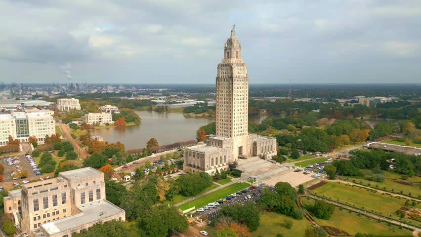 The Louisiana State Capitol Building in Baton Rouge