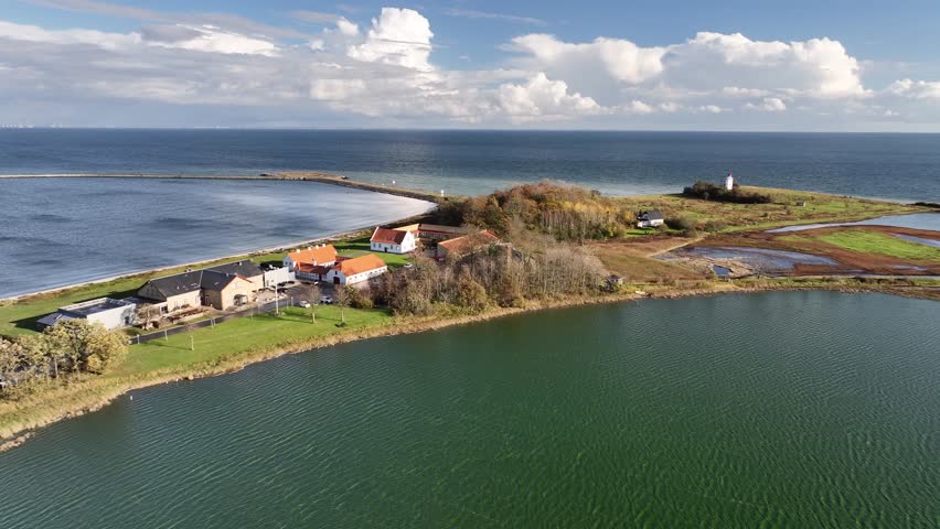 Aerial footage along Denmark