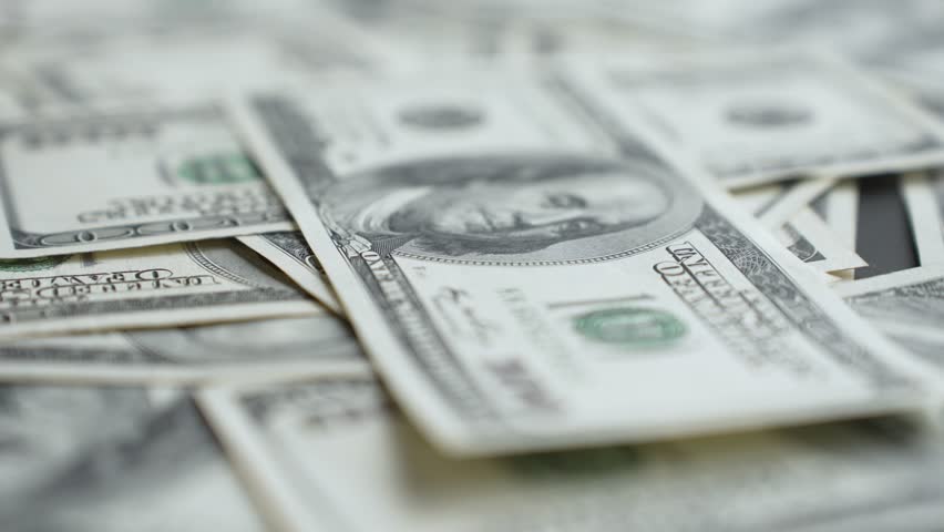 Money - hundred dollar bills of US currency Royalty-Free Stock Footage #3389692371
